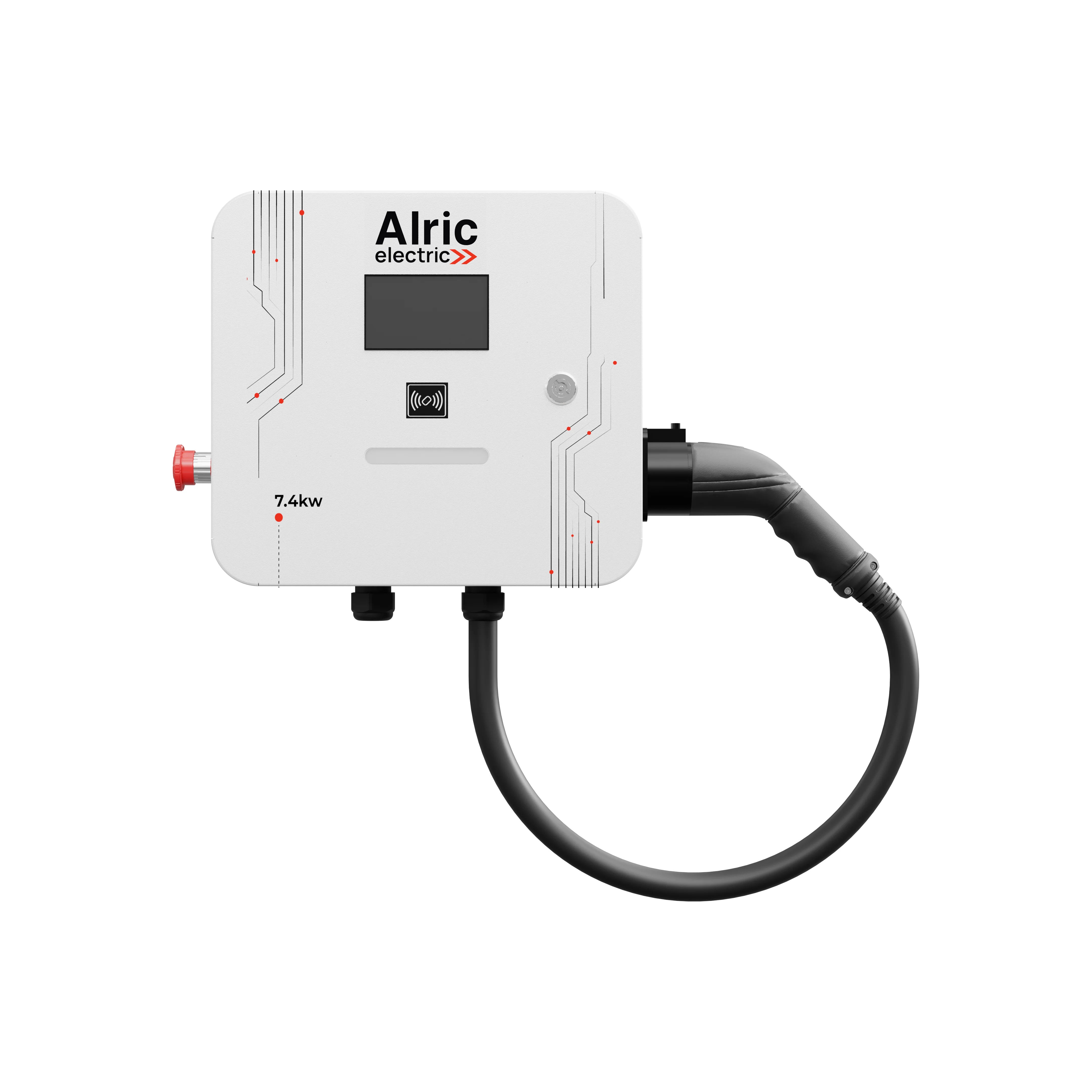 Charge A2Z 7.4kW AC  Charger, single gun with GSM & LCD