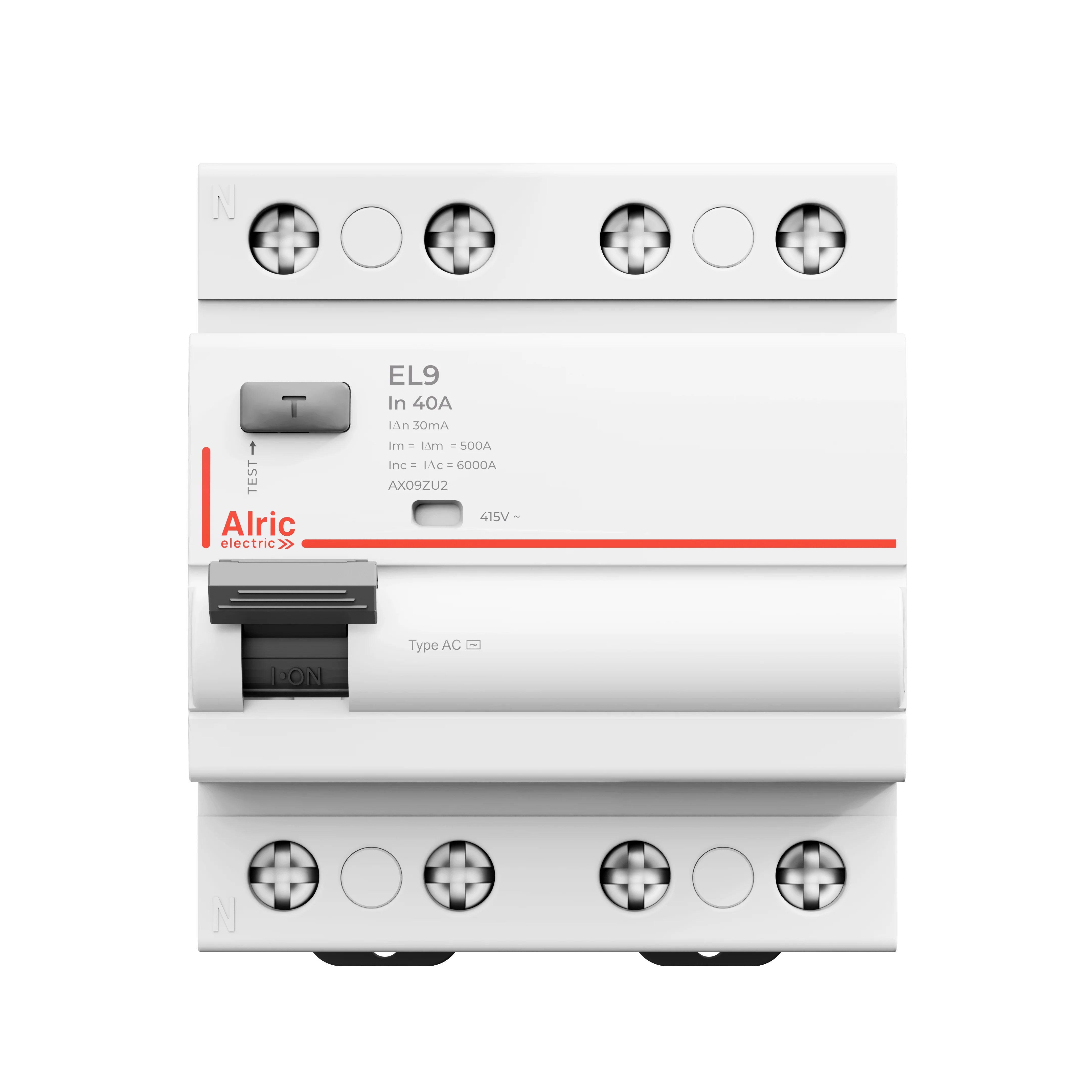 EL9 RCCB 25A 4P 30mA AC Type
